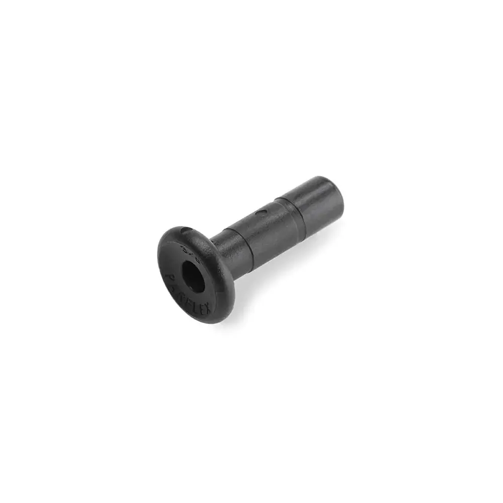 Black Kynar Pvdf Plug - 3/8 1
