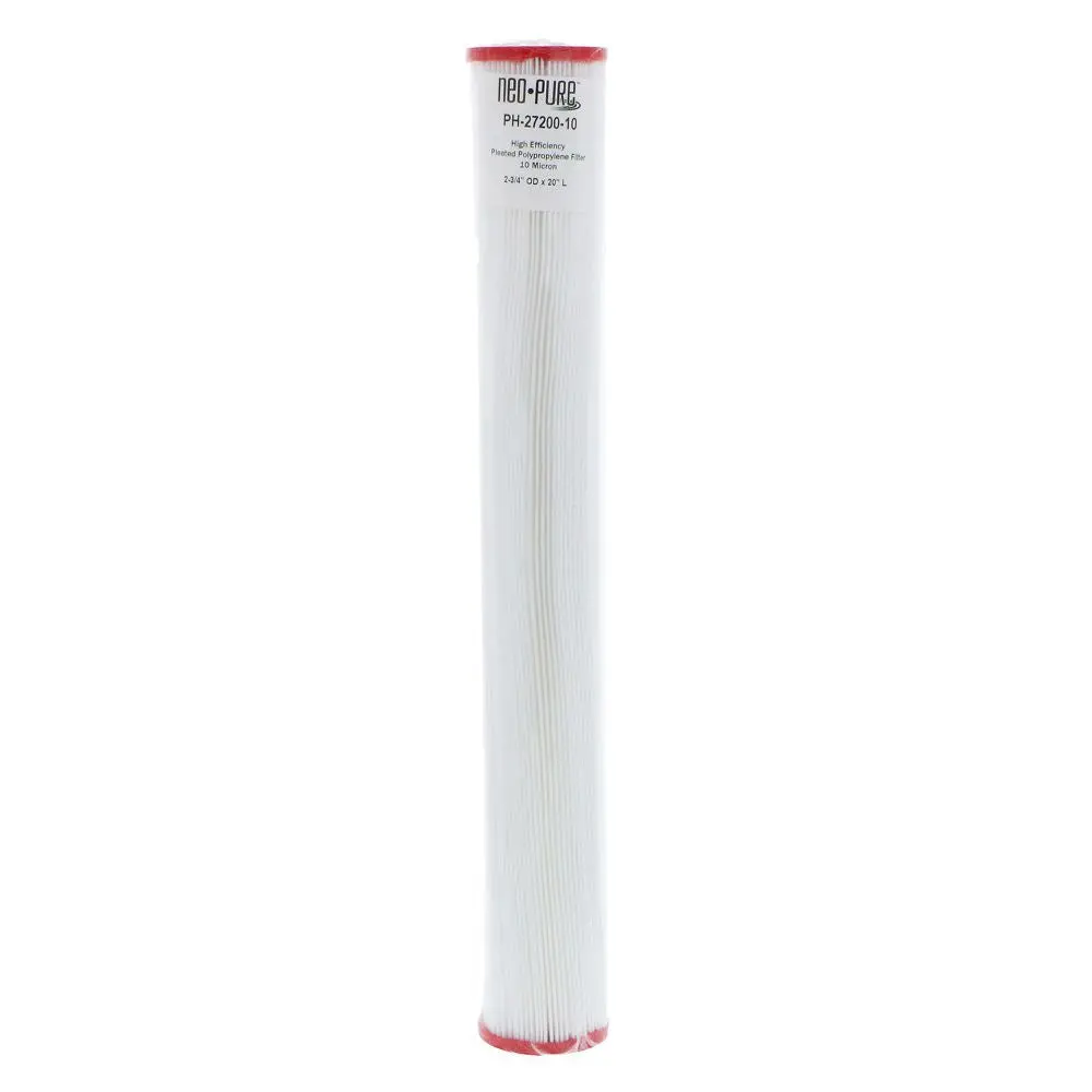 Neo-Pure Ph-27200-10 20" High Efficiency Pleated Filter 10 Micron 2