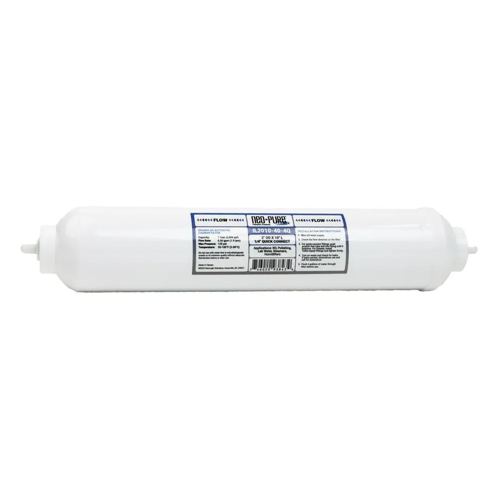 Neo-Pure Inline 2X10 10Mic Postfilter Gac Cto 1/4' Qc 1