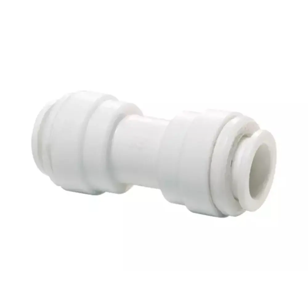 John Guest 1/4" Acetal Union Connector - White 1