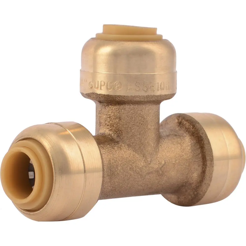 Sharkbite® U358lf Lead-Free Brass Push-To-Connect Tee - 1/4" X 1/4" X 1/4" 1