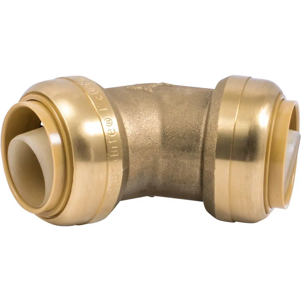 Sharkbite® U660lf Lead-Free Brass Push-To-Connect 45-Degree Elbow - 1" X 1" 1