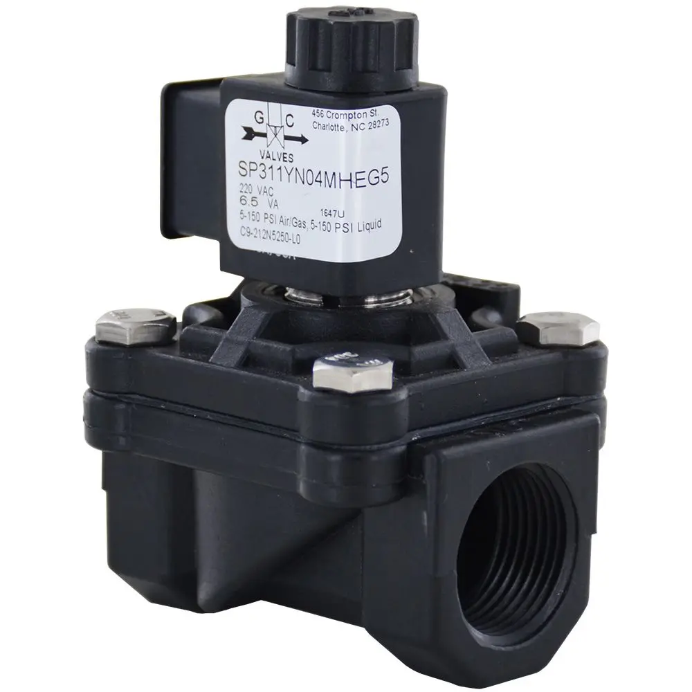 Cfa C9 Series Solenoid Valve W/ Flow Control Normally Closed 3/4" Fpt 220Vac 1
