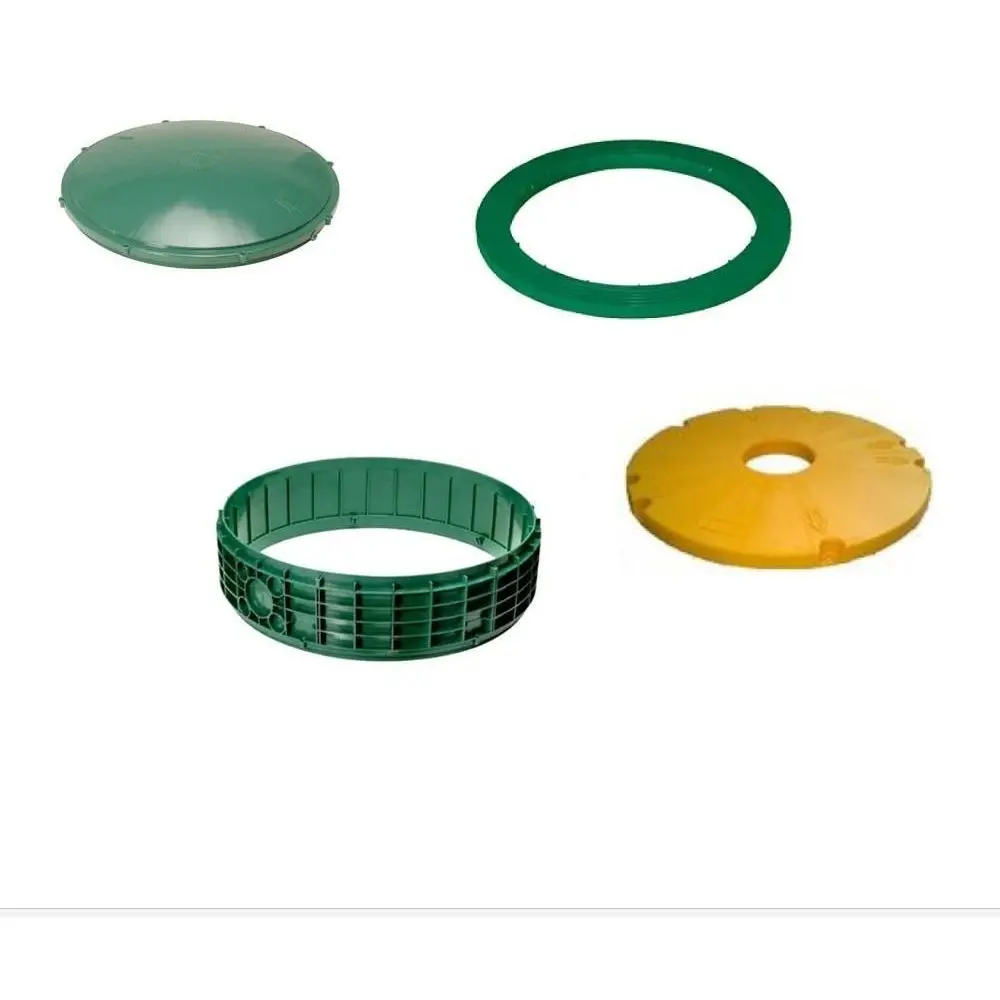 20X6 Inch Tuf-Tite Four Piece Bundle - 20X6 Riser, 20 Inch Domed Lid, 20 Inch Ring Adapter & 20 Inch Safety Lid 1