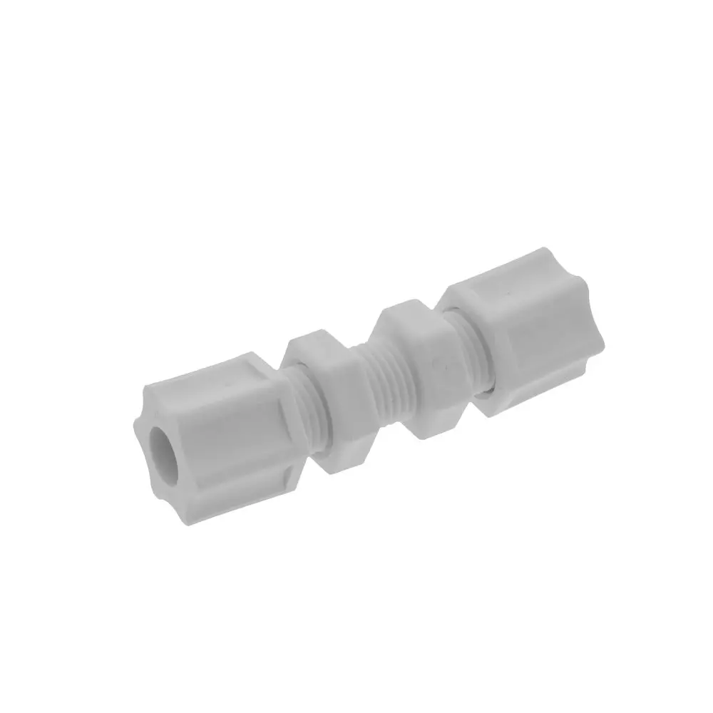 Jaco 20-5-P-O Polypropylene Bulkhead Union 5/16 Od Tube X 5/16 Od Tube 1