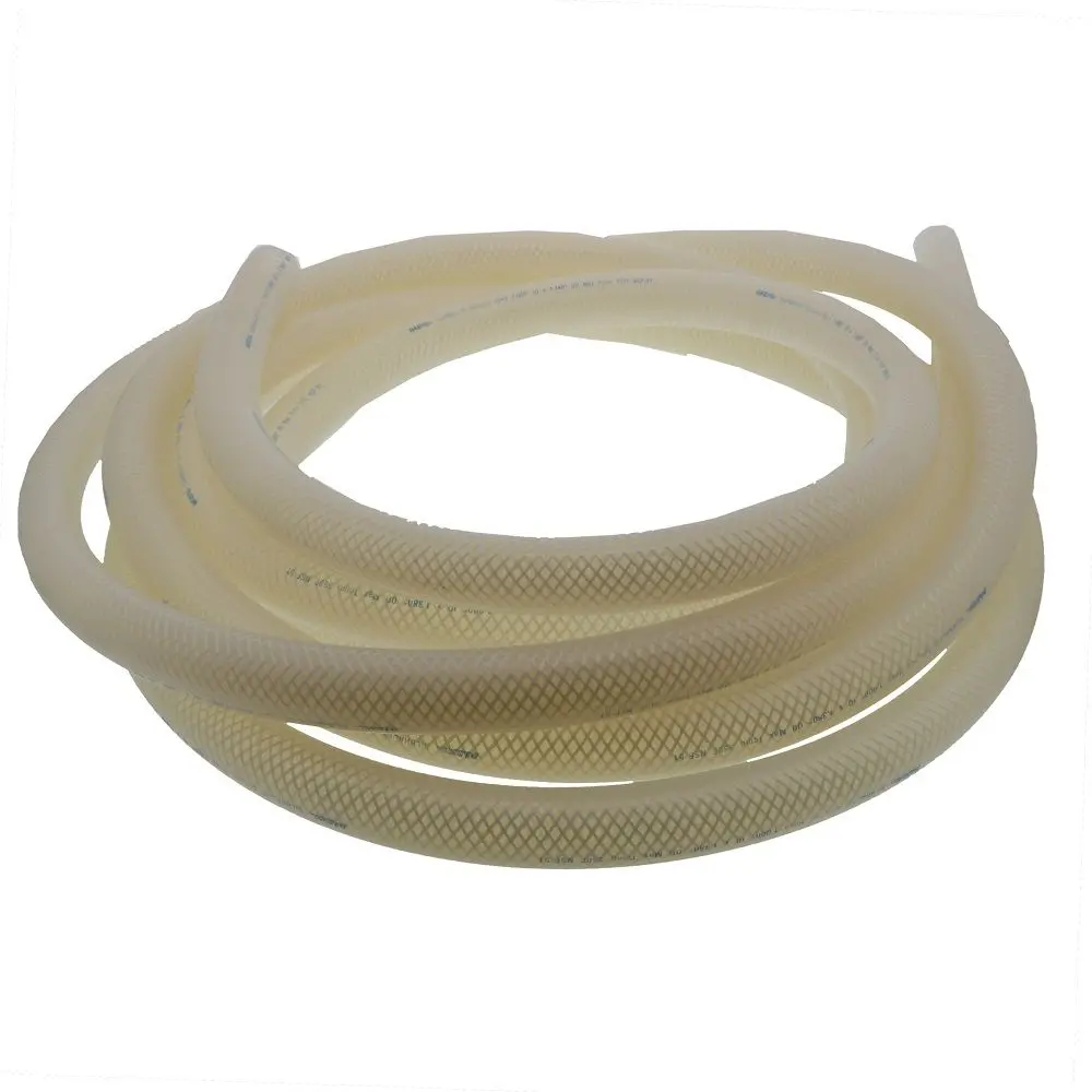Silbrade Braid Reinforced Silicone Tubing 1 Id X 1.380 Od X 1' 1