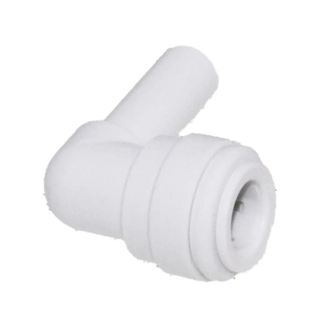 Stem Elbow Connector Acetal (White) - 3/8 Stem X 3/8 2