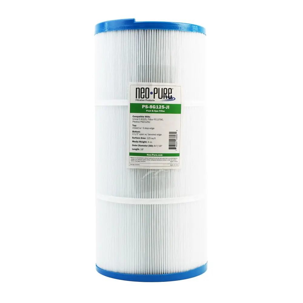 Neo-Pure Ps-8G125-Ji Pool And Spa Filter 8-7/16" X 18" 1