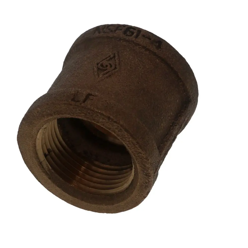 Threaded Bronze Coupling Lead-Free 1 Fipt X 1 Fipt 1