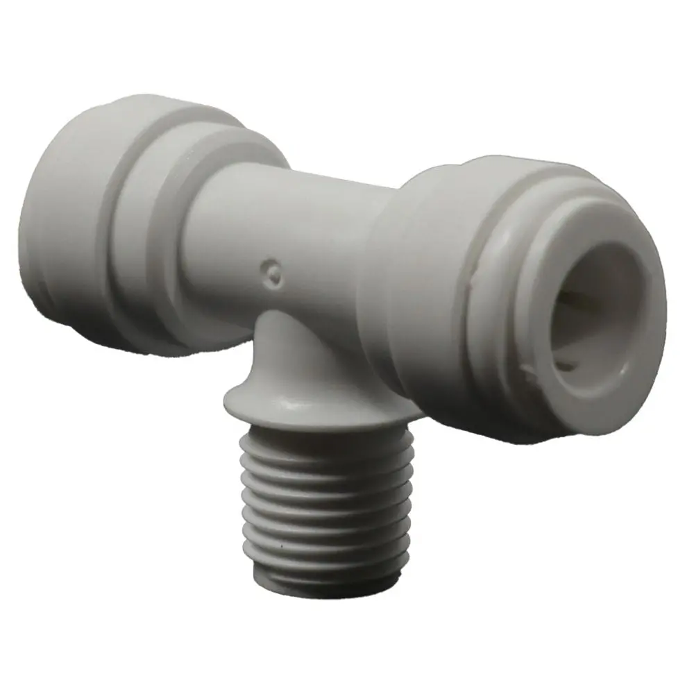 Male Branch Tee Acetal 3/8 Qc X 3/8 Qc X 1/4 Mnpt Branch 2