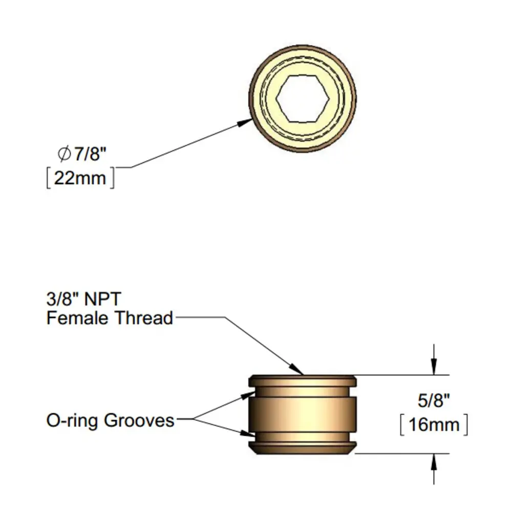 T&S Brass 000849-20 Swivel Faucet Piece For B-0414 Gooseneck Coupling 1