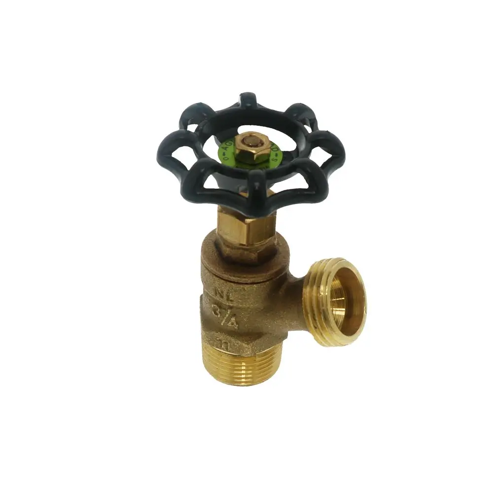 Brass Boiler Drain Full Flow With Stuffing Box Lead-Free 3/4" Mipt X Mght 2