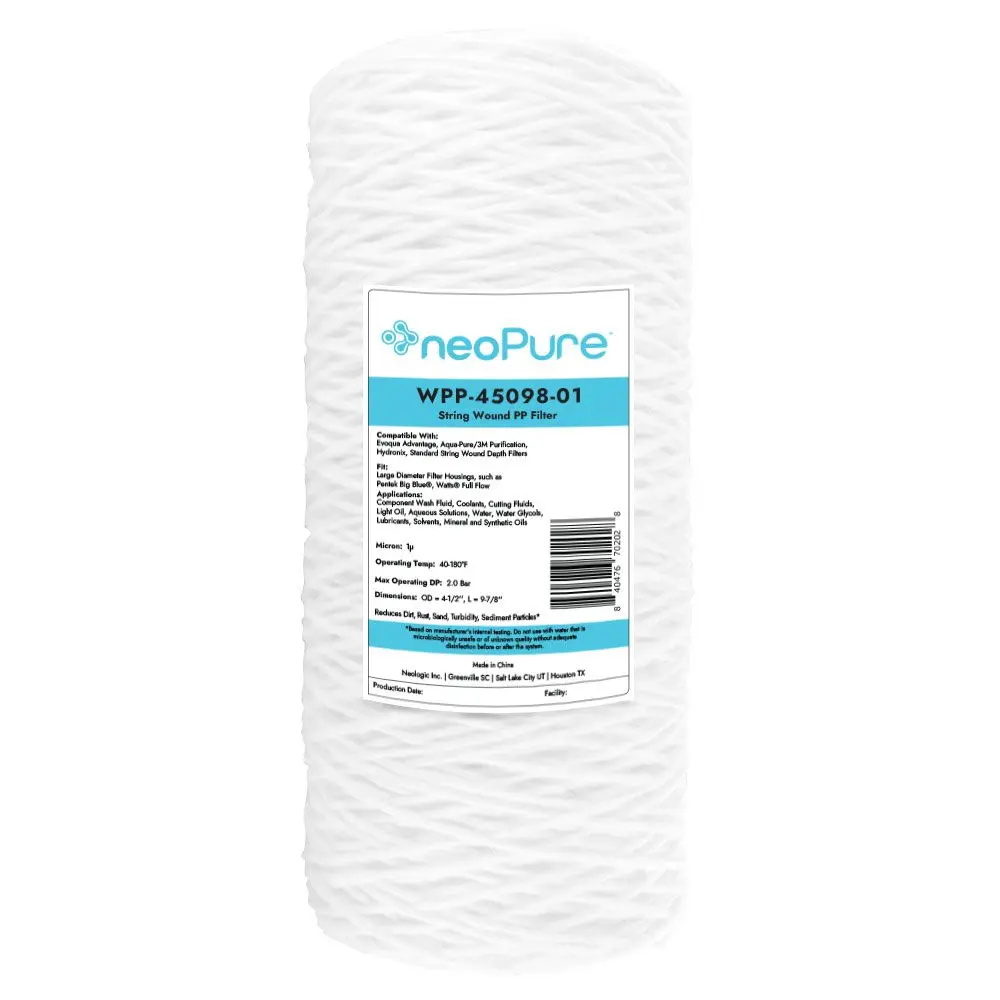 Neo-Pure Wpp-45098-01 10" Surfactant Free Bb String Wound Filter 1 Micron 1