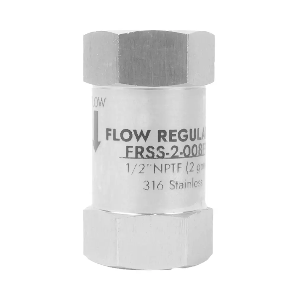 Neoflo Stainless Steel Flow Control 2 Gpm 316Ss 1/2 Fpt 1