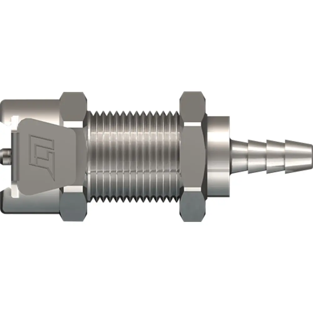 Linktech 20Cb Series Panel Mt. Female, Non-Valved, 1/8" Hb, Chrome Brass 1