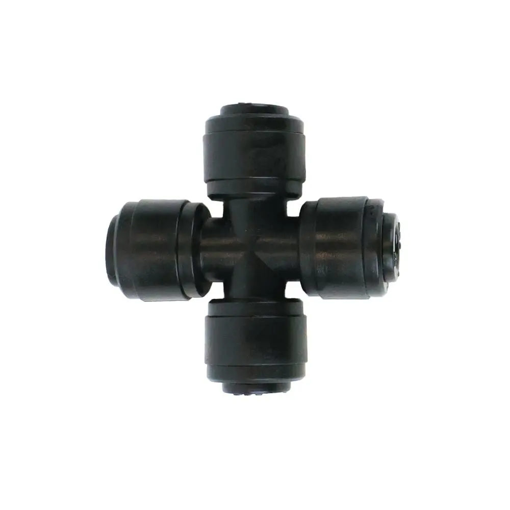 Neofit - Acetal Black Union Cross 1/4" Tube 1