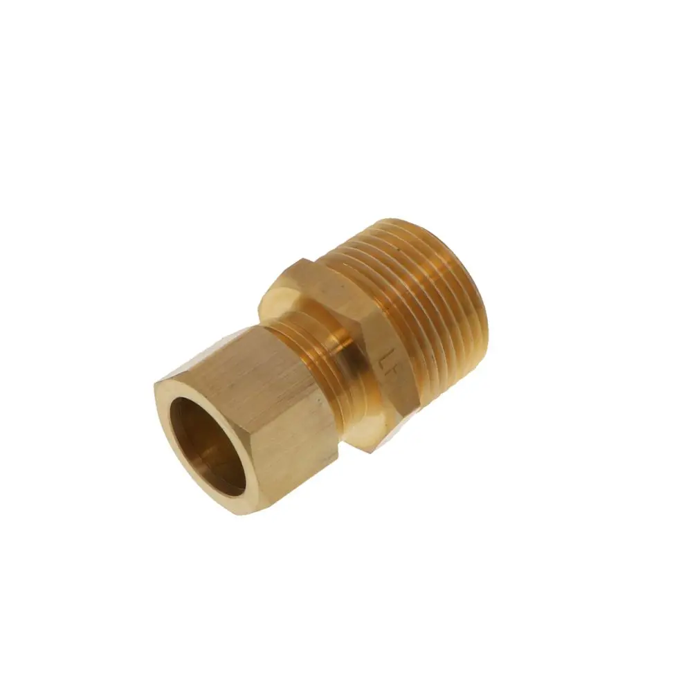 Lead-Free Brass Male Connector 5/8 Compression X 3/4 Mpt 1