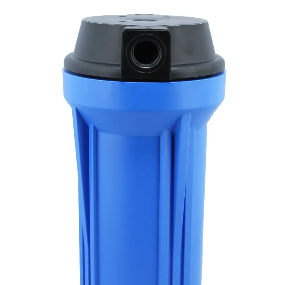 10" Neo-Pure Slimline Water Filter Housing 3/8" Black/Blue No Pressure Relief 2