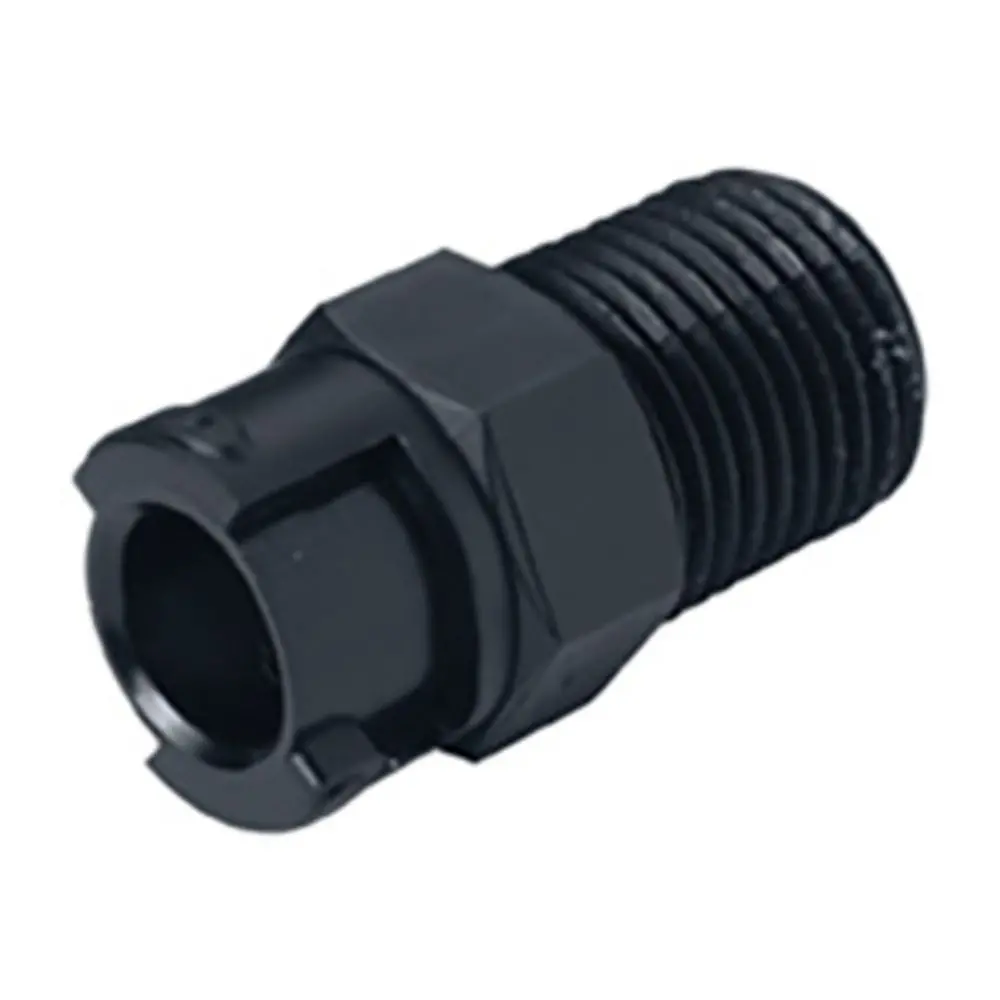Smptd02blk Valved Male Thread Black Coupling Body 1/8 Npt Black 1