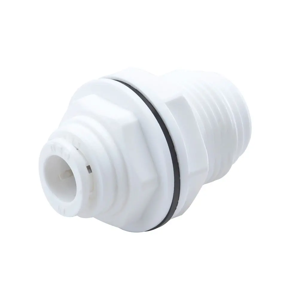 Neofit - Acetal White Bulkhead Connector 6Mm Tube X 1/4" Tube 1