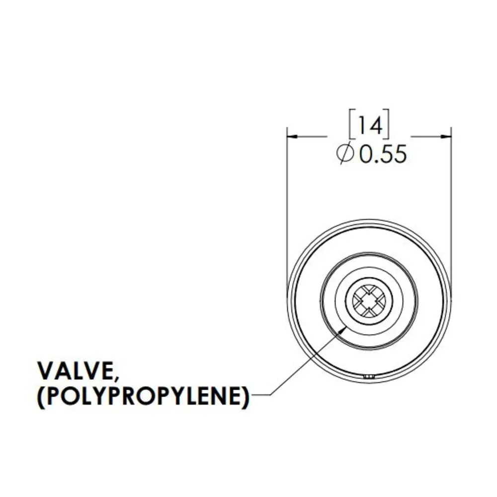 Linktech 20Ppv Inline Plug, Valved, 1/8" Hb 3