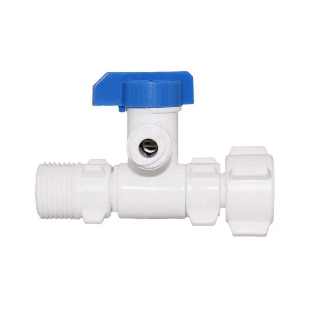Angle Stop Adapter 3/8" Compression X 3/8" Qc Valve - 1/2" Nps Adapter 1