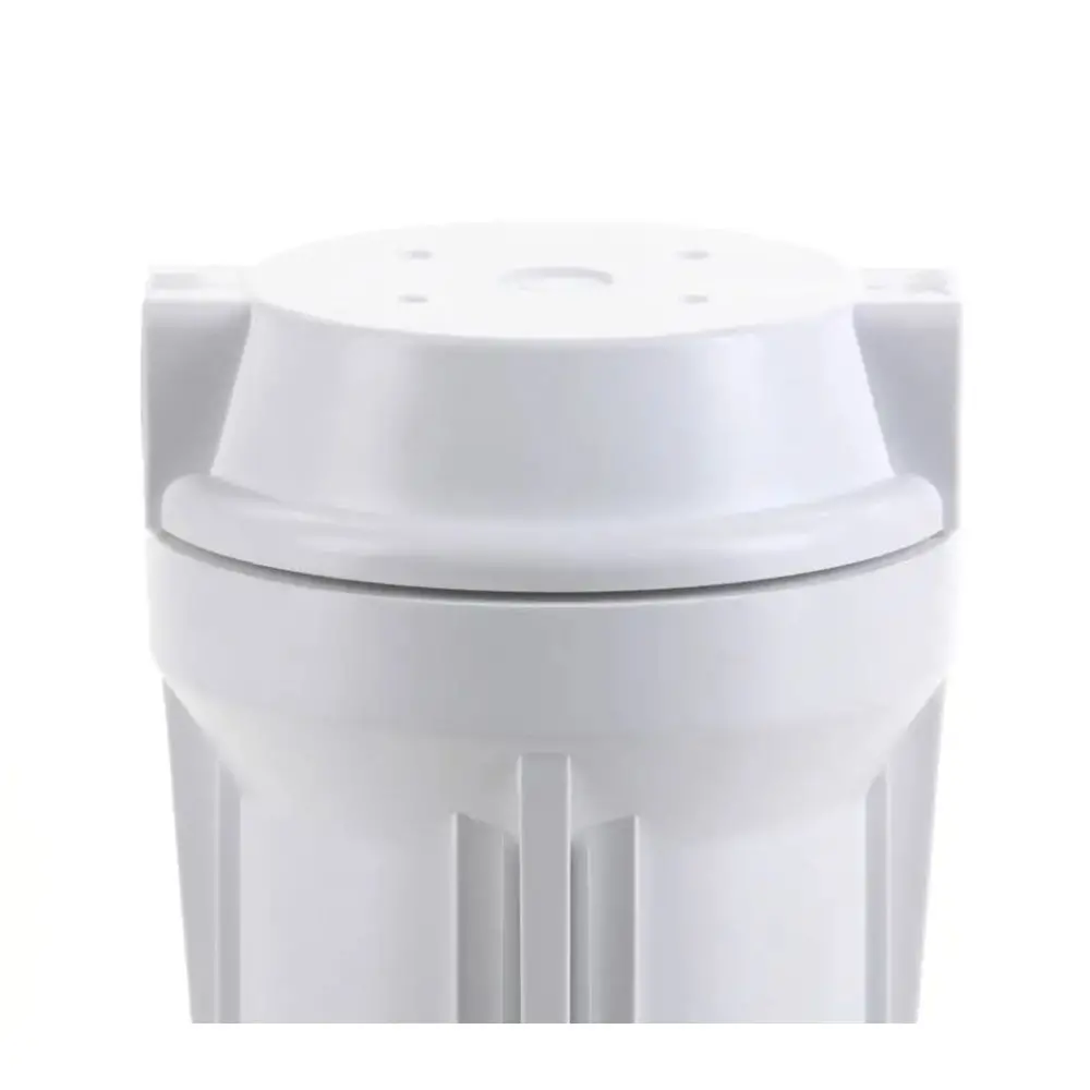10" White Housing W/ White Flat Cap, Ro & Filtration Systems 3/8" Ports 2