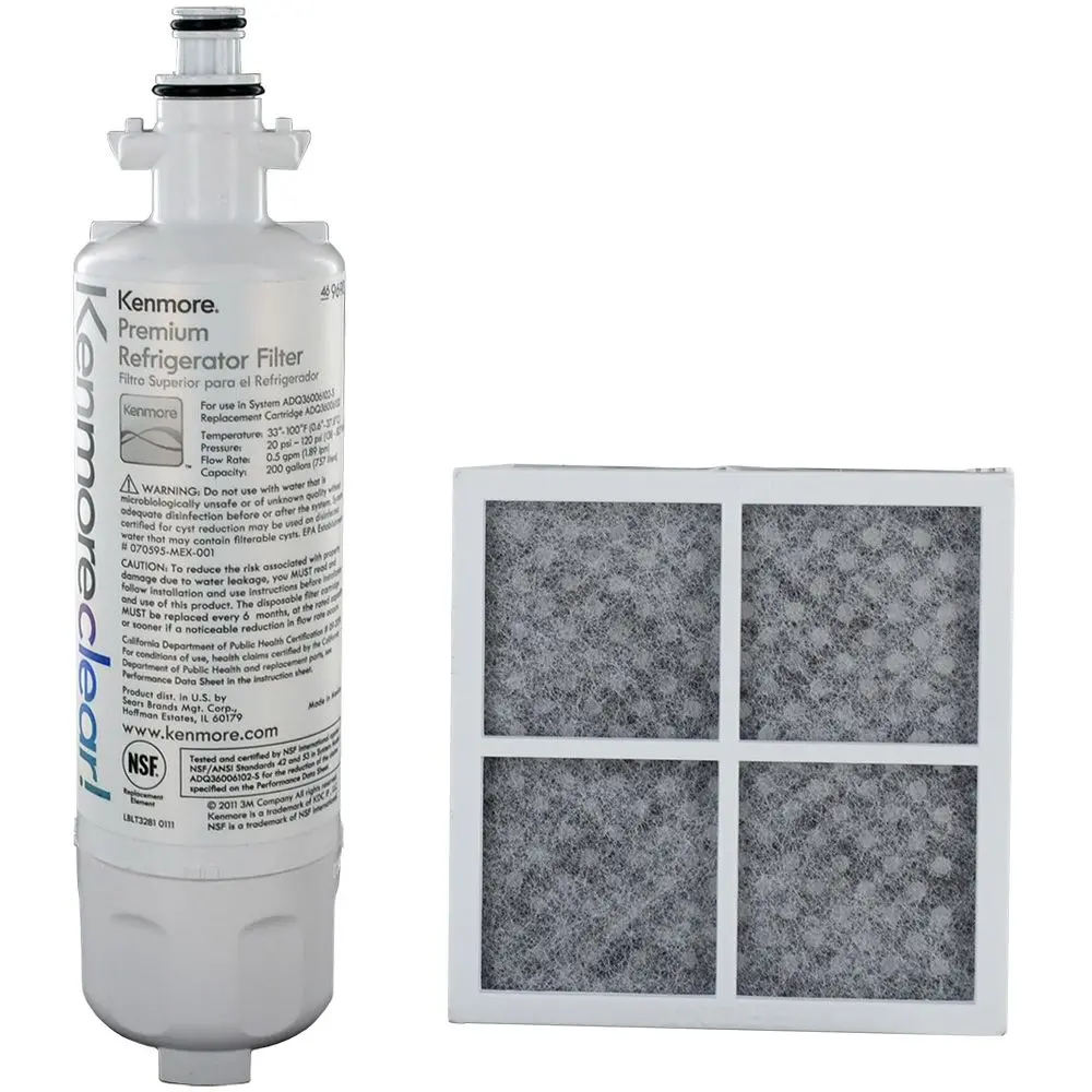 Kenmore Clear 9690 Refrigerator Filter & Kenmore Elite 9918 Cleanflow Air Filter 1