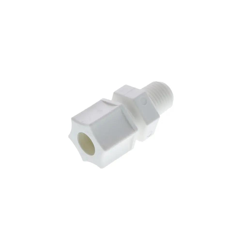 Jaco 10-6-4-P-Pg Polypropylene Male Connector 3/8 Od Tube X 1/4 Mpt 1