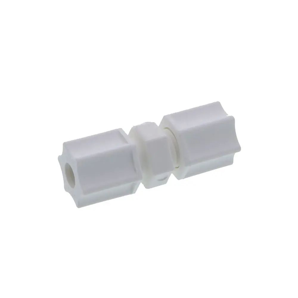 Jaco 15-4-P-Pg Polypropylene Union Connector 1/4 Od Tube X 1/4 Od Tube 1
