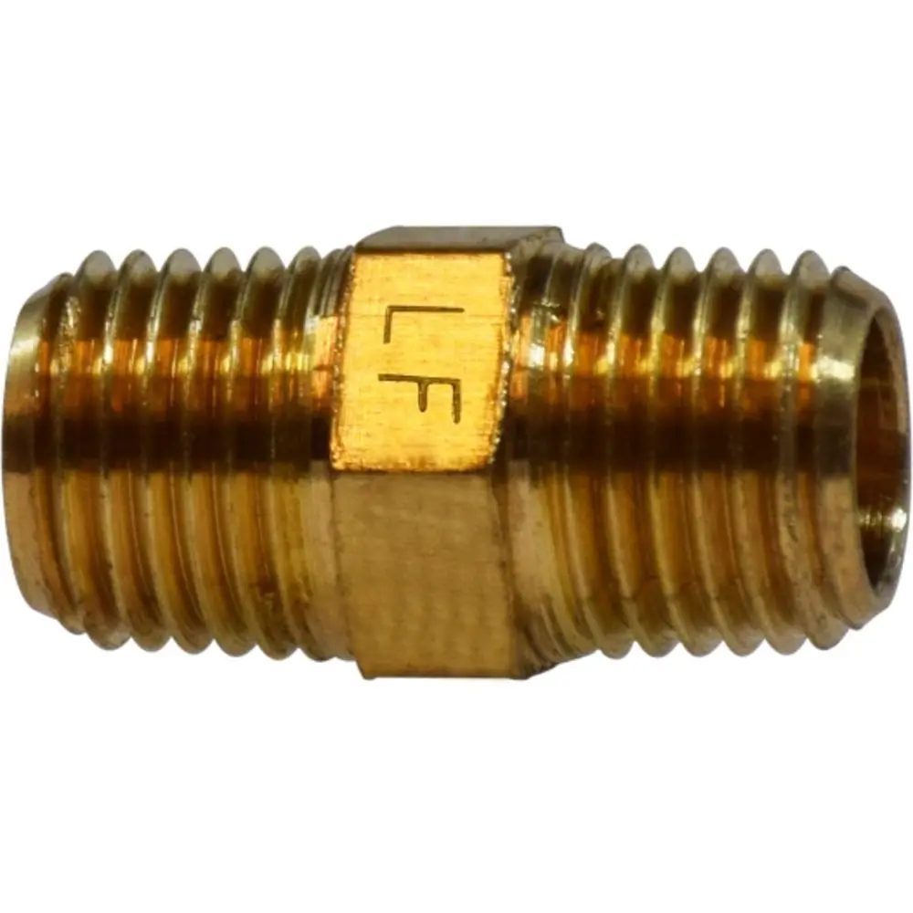 Lead-Free Brass Red Nipple 3/8" X 1/4" 1