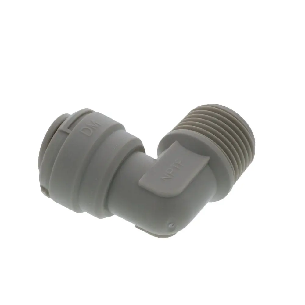 Dmfit Elbow Male Connector - 3/8" Push-In X 3/8" Nptf 3