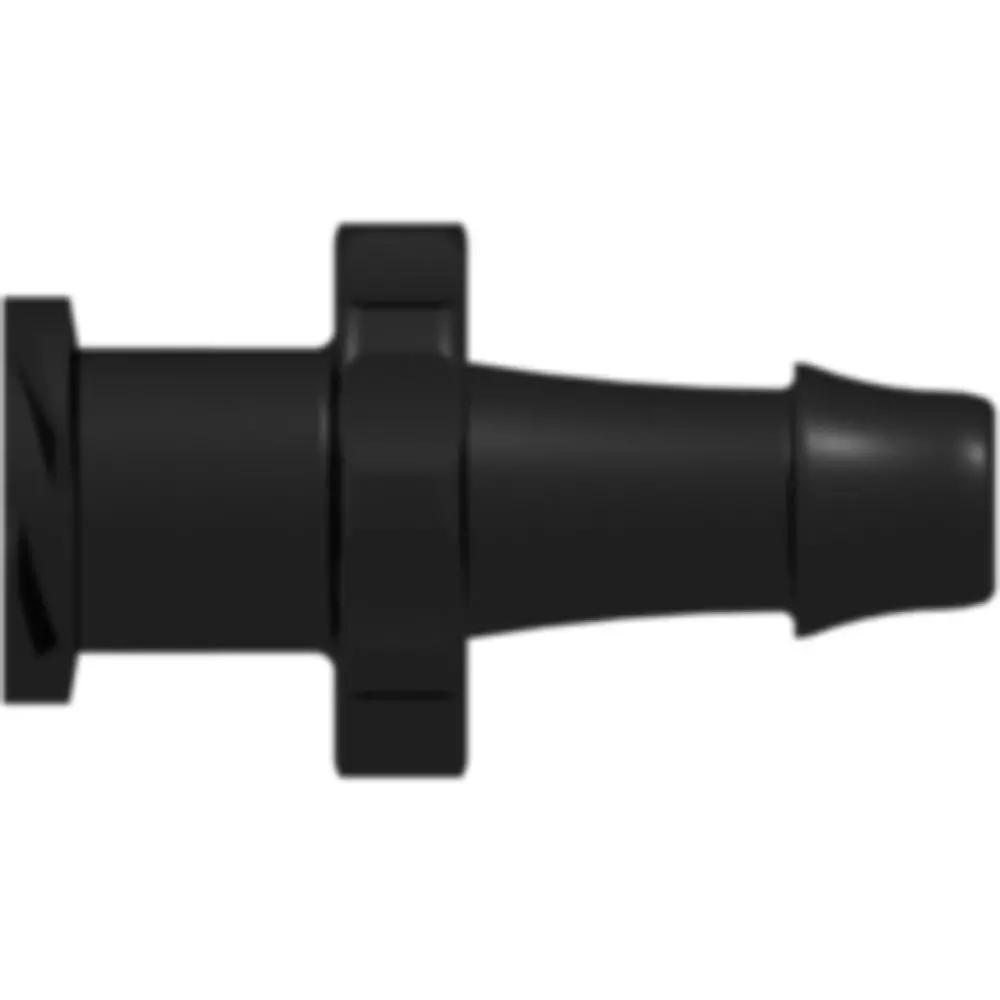 Linktech Female Luer Thread Style To 500 Series Barb, 5/32" (4.0 Mm) Id Tubing, Black Nylon 1