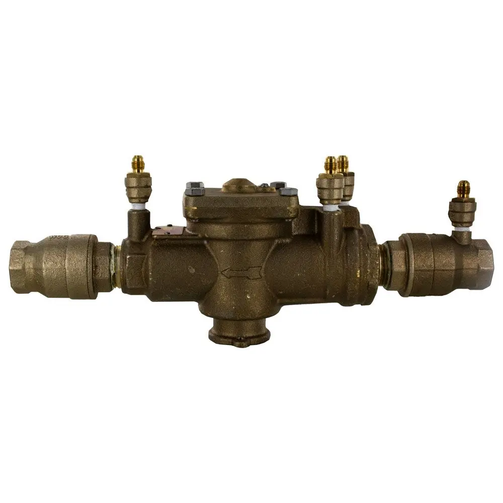 Watts Reduced Pressure Zone Backflow Preventer 1" Lead Free Bronze Rpz (Lf009m2qt) 1