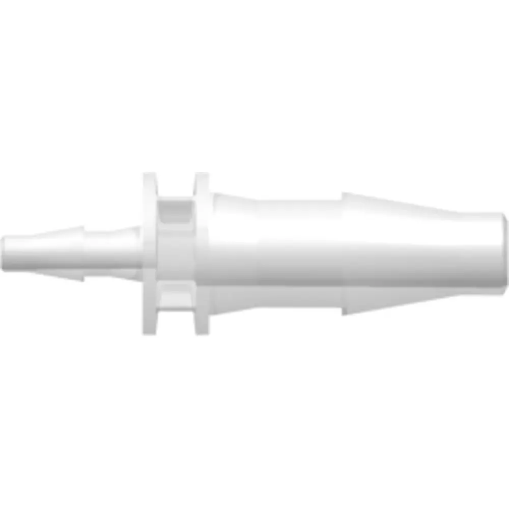 Linktech Straight Through Reduction Tube Fitting With Classic Series Barbs, 5/32" (4.0 Mm) And 1/16" (1.6 Mm) 1