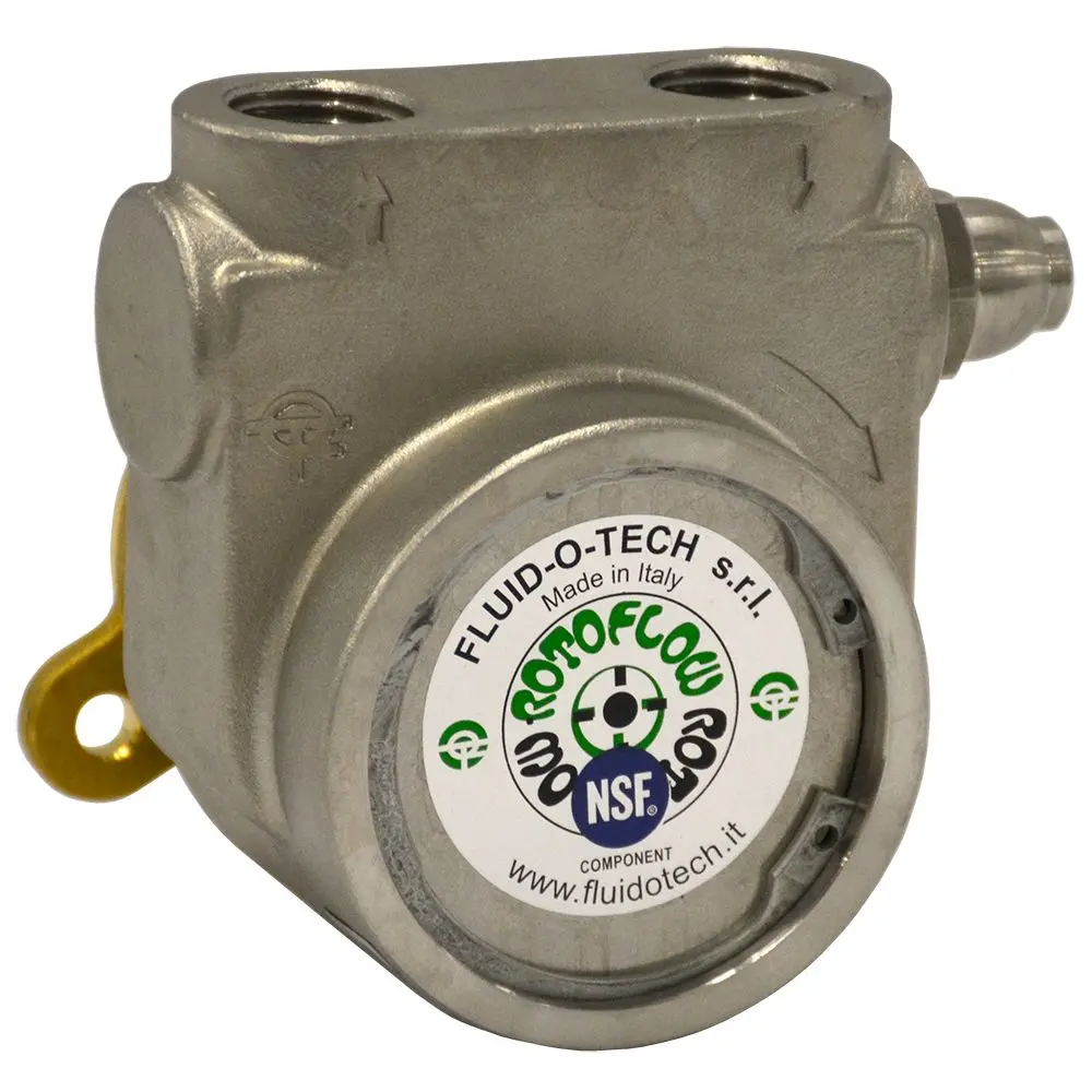 Fluid-O-Tech Stainless Steel Rotary Vane Pump 250 Gph 1/2" Npt 1