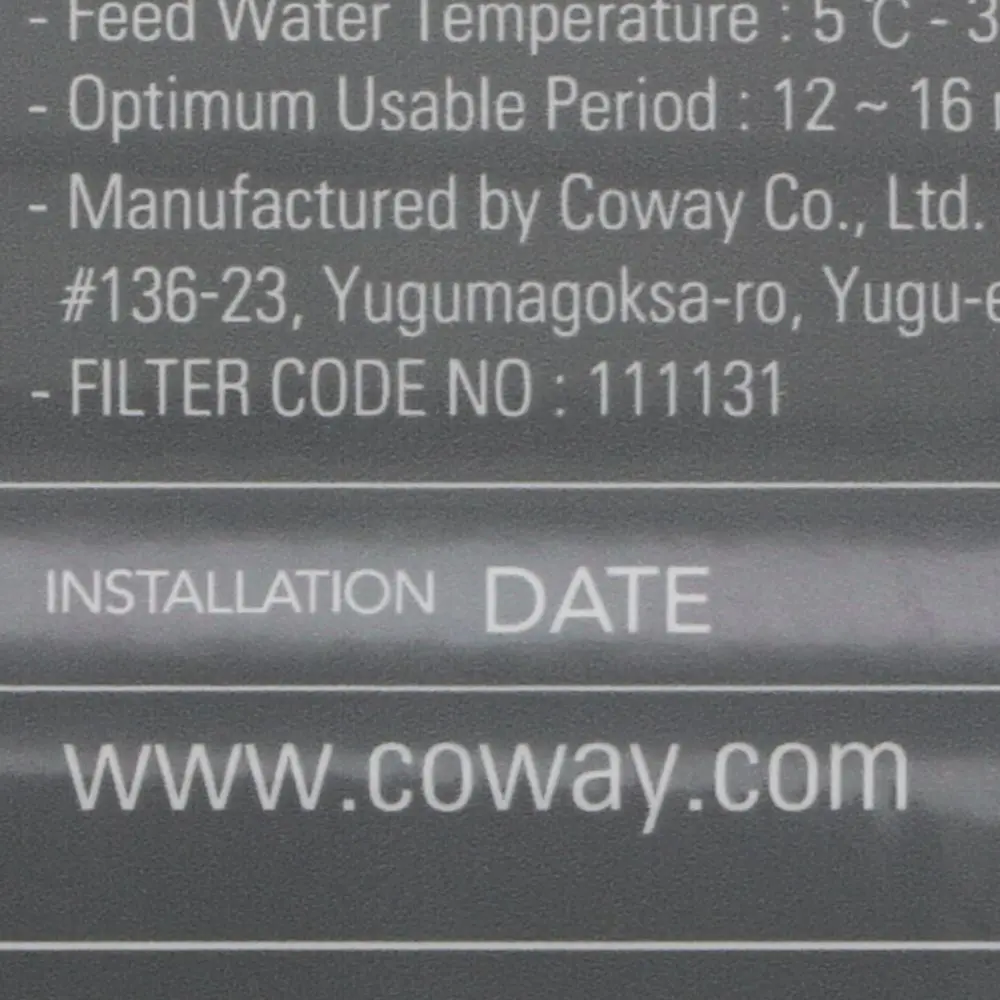 Coway Wjif12 Inno-Sense Post Carbon Filter 12" 2