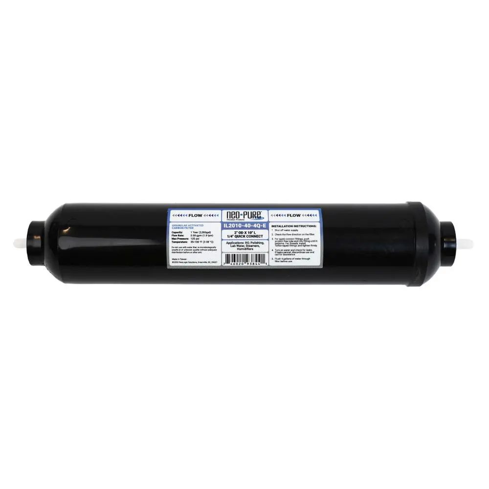 Neo-Pure Black Inline 2X10 10Mic Postfilter Gac Cto 1/4' Qc 1