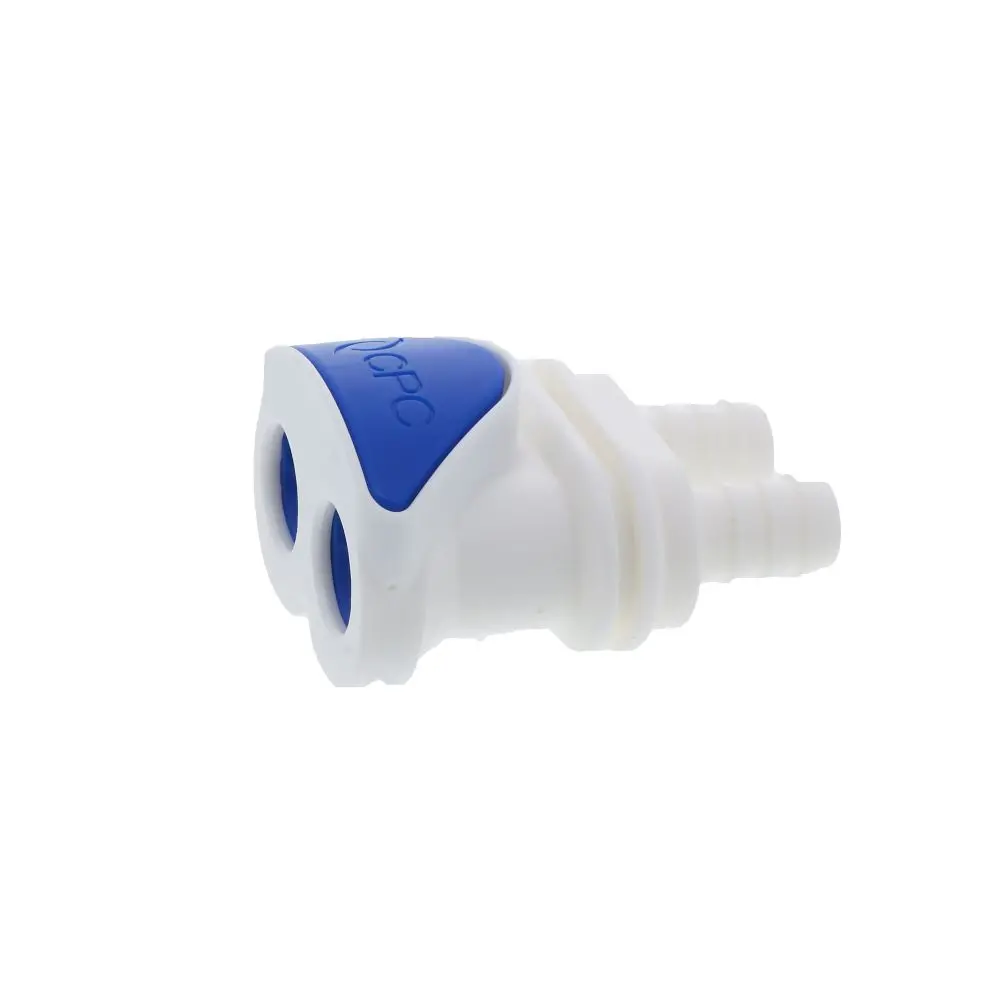 Dpcd17006 Valved In-Line Hose Barb Panel Mount Coupling Body 3/8 Id Barb 1
