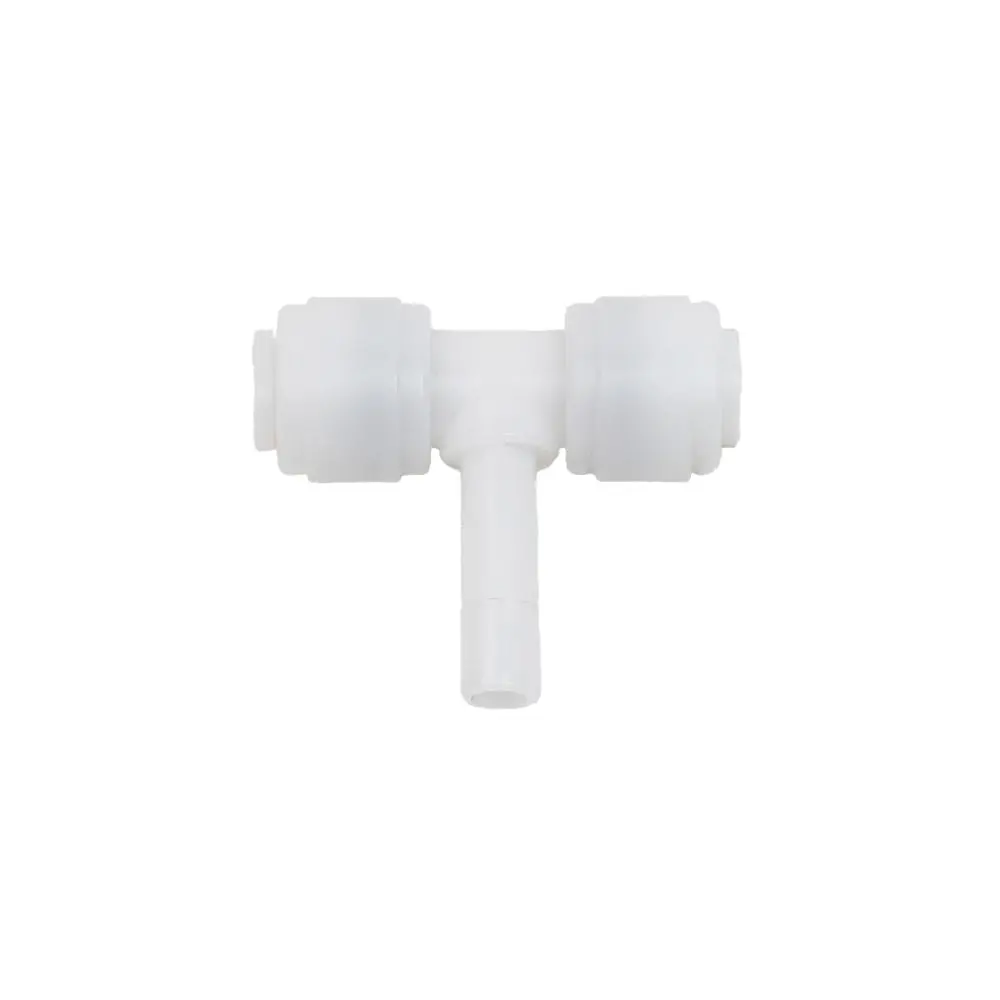 Neofit - Acetal Natural White Stem Branch Tee 1/4" Tube X Stem 1/4" 1