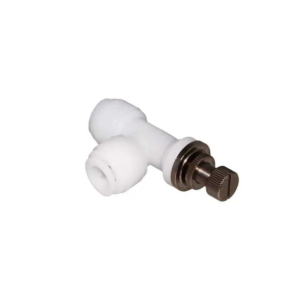 Neofit - Acetal Natural White Flow Control Elbow Union 1/4" Tube 1