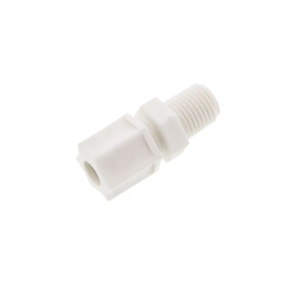 Jaco 10-5-4-P-Pg Polypropylene Male Connector 5/16 Od Tube X 1/4 Mpt 1