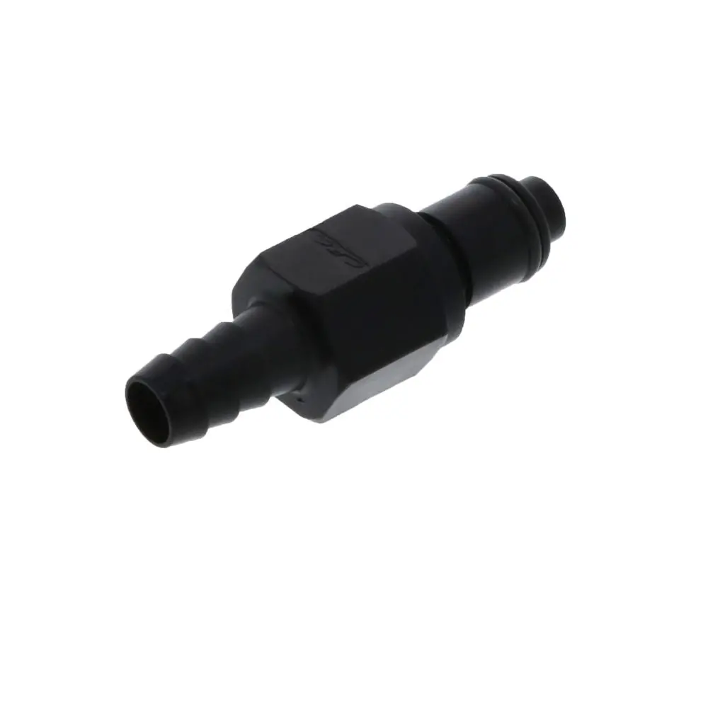 Plcd22005vb Valved In-Line Hose Barb Black Coupling Insert 5/16 Id Barb Viton O-Ring 2