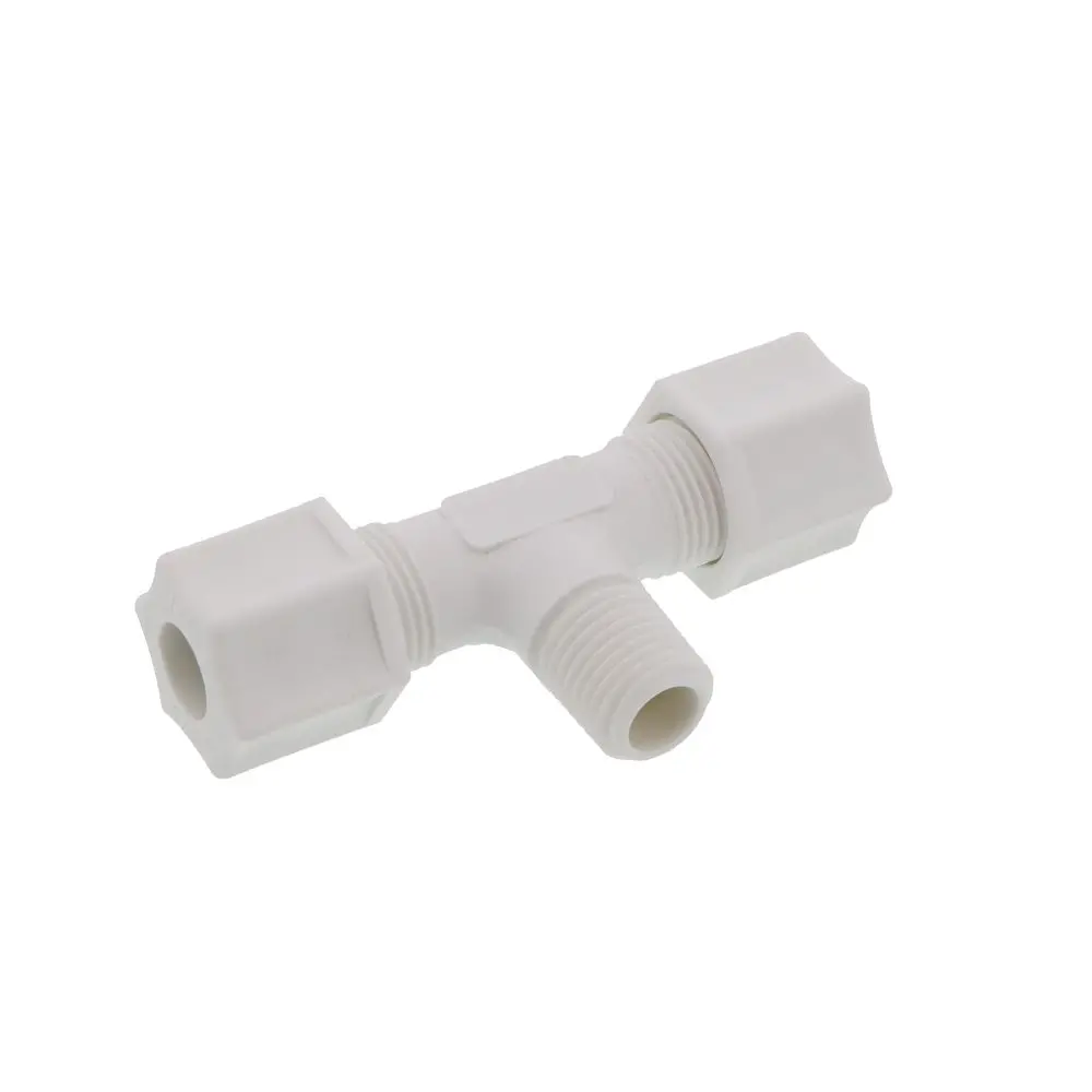 Jaco 60-6-4-P-O Polypropylene Male Branch Tee 3/8 Od Tube X 1/4 Mpt 1