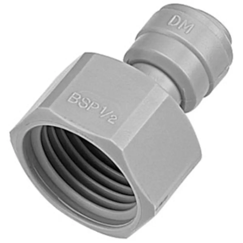 Dmfit Female Bspp Connector Cone Type - 1/2" Push-In X 5/8 Bsp(P) 1