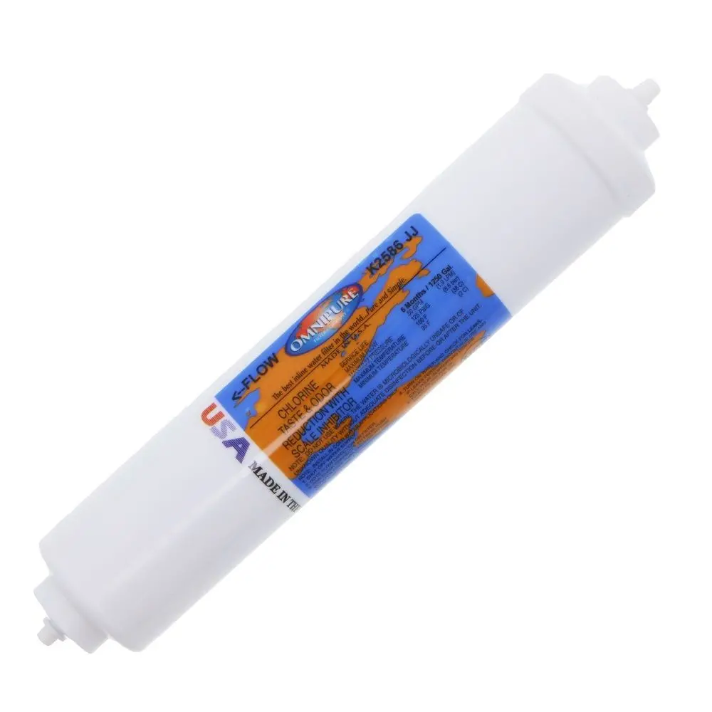 Omnipure Inline K2586-Jj Icemaker Gac Cto/Scale - 10" X 2" Filter - 1/4" Quick Connect 2