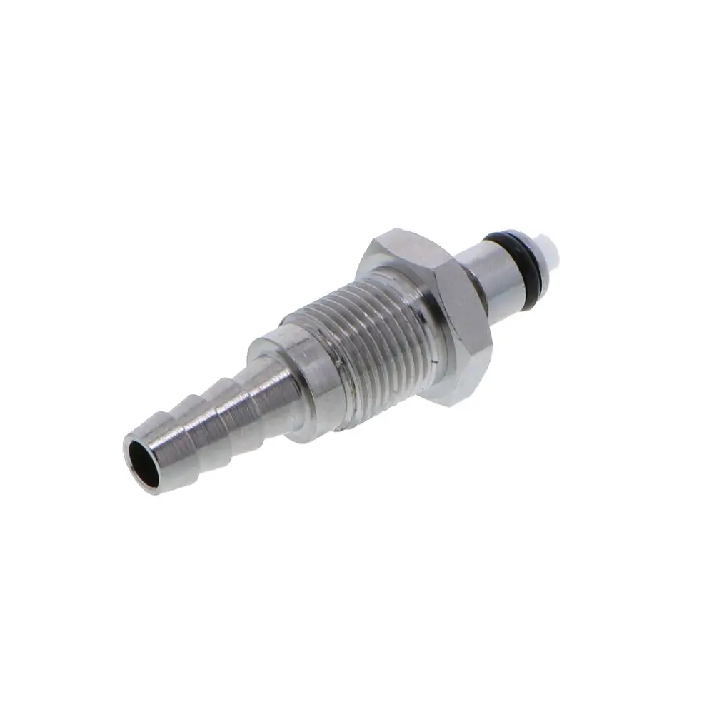 Mcd4204 Valved Panel Mount Hose Barb Coupling Insert 1/4 Id Barb 1