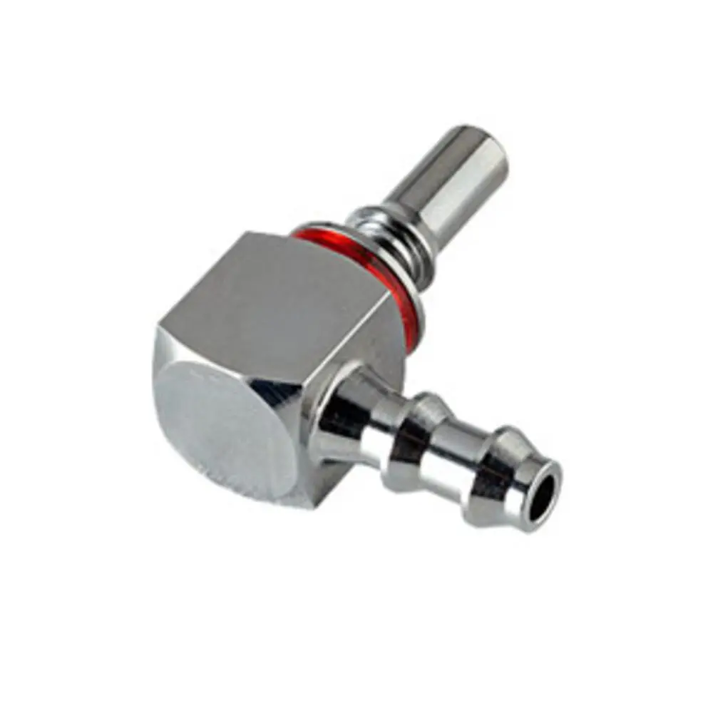 Lq2d2304lred Valved Elbow Locking Hose Barb Harb Liquid Cooling Coupling Insert 1/4" 1
