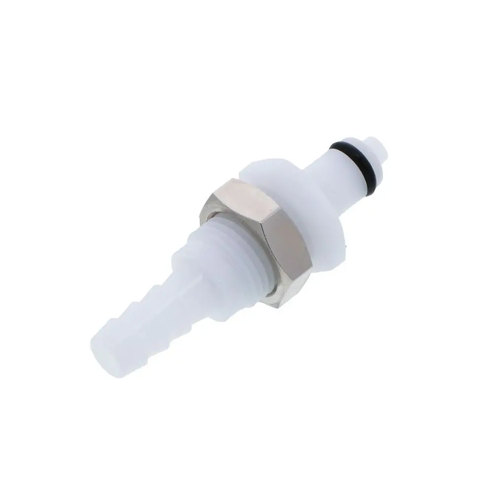 Pmcd4204 Valved Panel Mount Hose Barb Coupling Insert 1/4 Id Barb 2