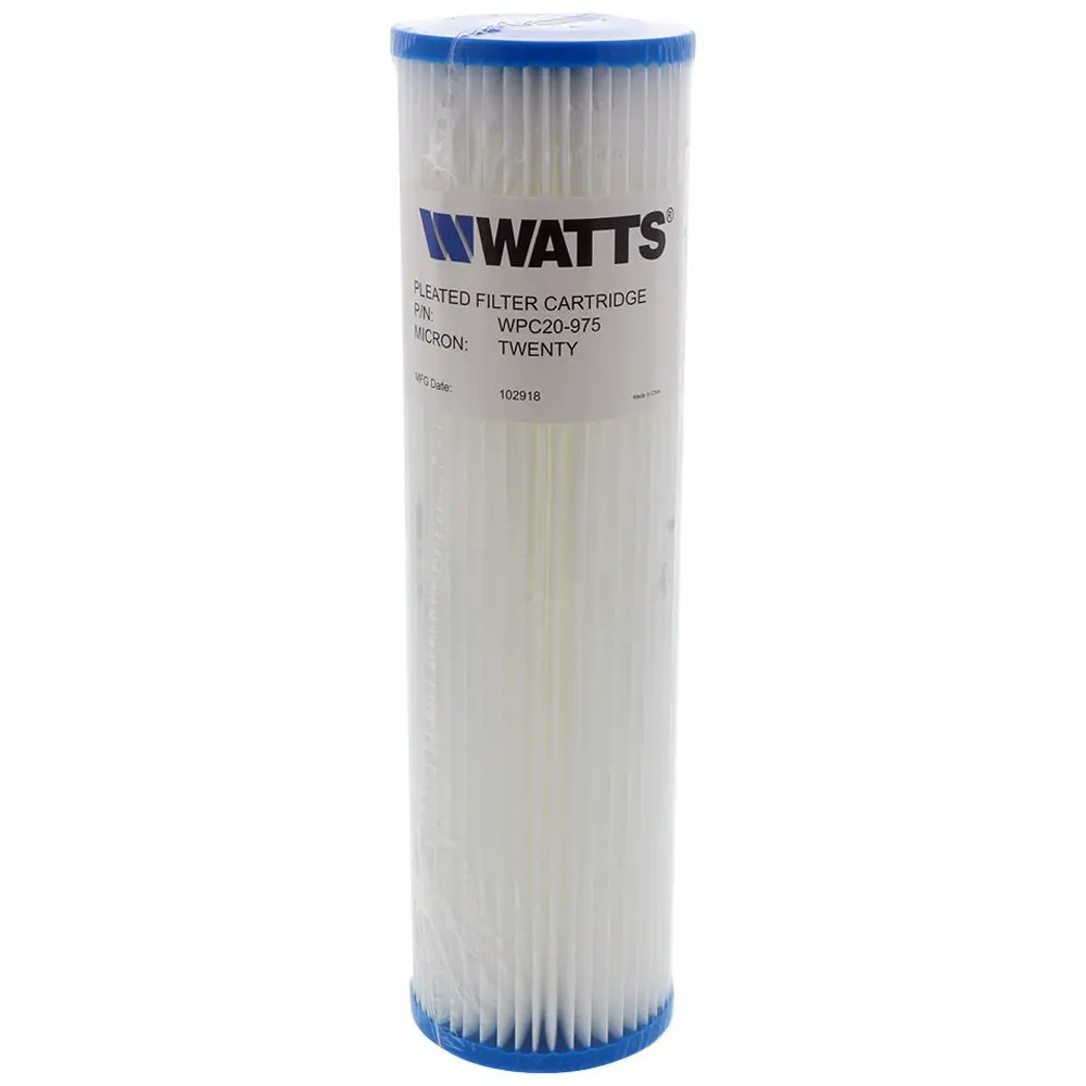 9-3/4" X 2-3/4" Flow-Max Pleated Poly - 20 Mic 1